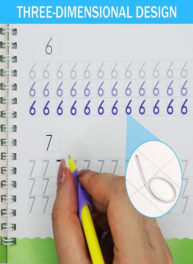 WISKA A4 Size Sank Magic Practice Copy Book for Kids Reusable Writing Exercise Book ABCD Alphabets Calligraphy Books for Beginners Practice Drawing Book for Kids - Image 5